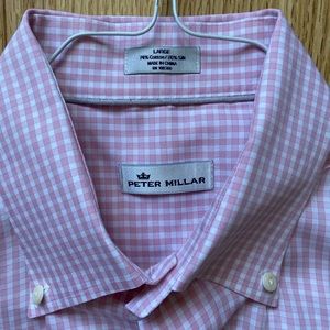 Peter Millar long sleeve collar dress shirt